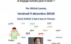 Conférence : "Familles de langues, types de langues"(9/12)