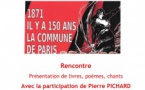Rencontre : "1871, il y a 150 ans la Commune de Paris"(13/06)