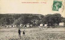 La cale autrefois avec les cabines de bains