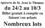 Loterie "Au Petit Marché" - épicerie de St Jean le Thomas Loterie "Au Petit Marché" - épicerie de St Jean le Thomas