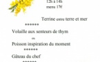 Restaurant des Bains : menu "fête du mimosa"(25/02)