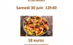 Restaurant des Bains : menu paëlla(30/06)