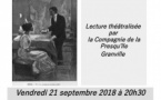 Lecture théâtralisée : "Le pain de ménage" & "Le plaisir de rompre"(21/09)