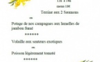 Restaurant des Bains : menu "mimosa" (24/02)