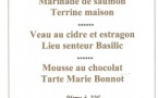 Menu spécial "Rentrée" au Restaurant des Bains (06/09)