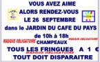 Champeaux : vente de fringues(26/09))