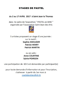 Saint Jean des Arts : "Pastel en Baie"