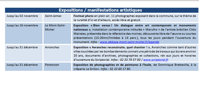 Mont Saint Michel - Normandie - Evénements du 21 au 31 août Mont Saint Michel - Normandie - Evénements du 21 au 31 août