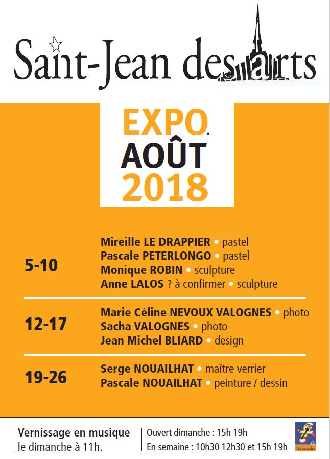 Saint Jean des Arts : Saison 2018 Saint Jean des Arts : Saison 2018