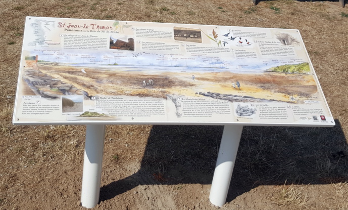Table d'orientation de St Jean le Thomas Table d'orientation de St Jean le Thomas