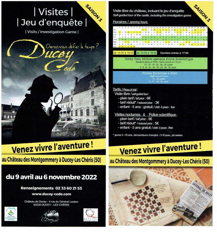 Le Ducey Code épisode 3 - Château des Montgommery Le Ducey Code épisode 3 - Château des Montgommery