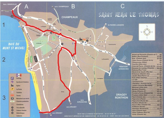 GR 223 : modification du tracé dans Saint Jean le Thomas