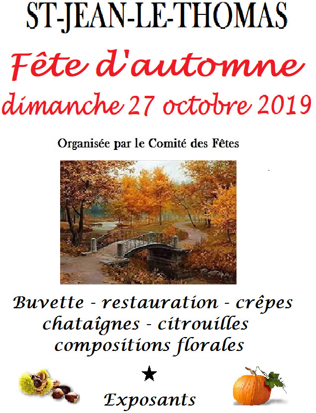 Fête d'automne 2019 : le programme Fête d'automne 2019 : le programme