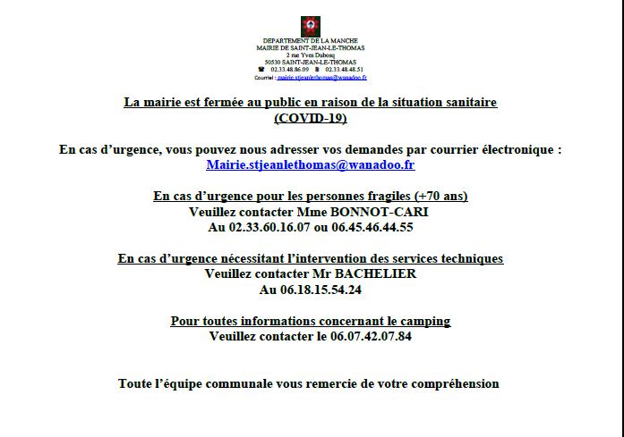Covid-19 : Informations municipales et nationales (MAJ 26/03) Covid-19 : Informations municipales et nationales (MAJ 26/03)