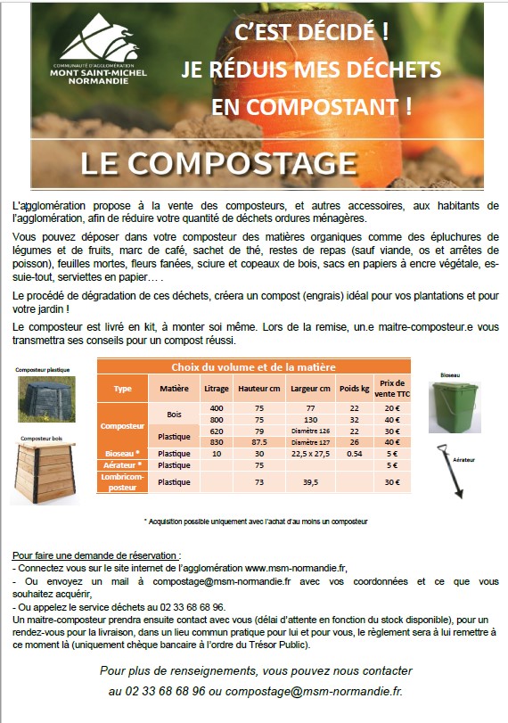 Développement massif du compostage sur la communauté d'agglo MSMN Développement massif du compostage sur la communauté d'agglo MSMN