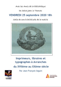 Imprimeurs et typographes de l'Avranchin du XVIIIème au XXème siècle Imprimeurs et typographes de l'Avranchin du XVIIIème au XXème siècle