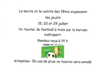 Tournois de football au city-stade de St-Jean-le-Thomas. Les premiers matchs disputés !(MAJ 24/07)