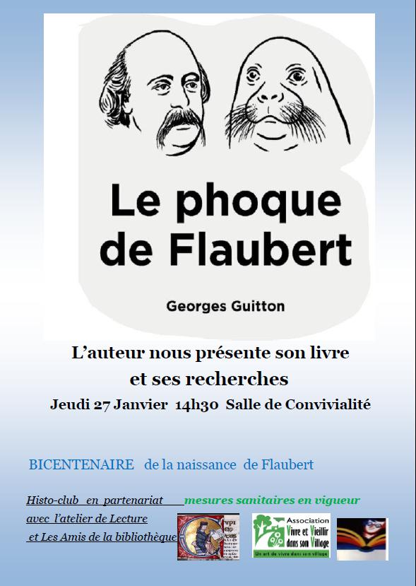 "Le phoque de Flaubert", conférence de Georges Guillon