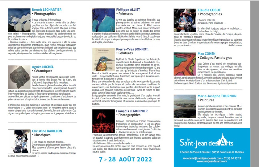 Saint Jean des Arts : saison 2022