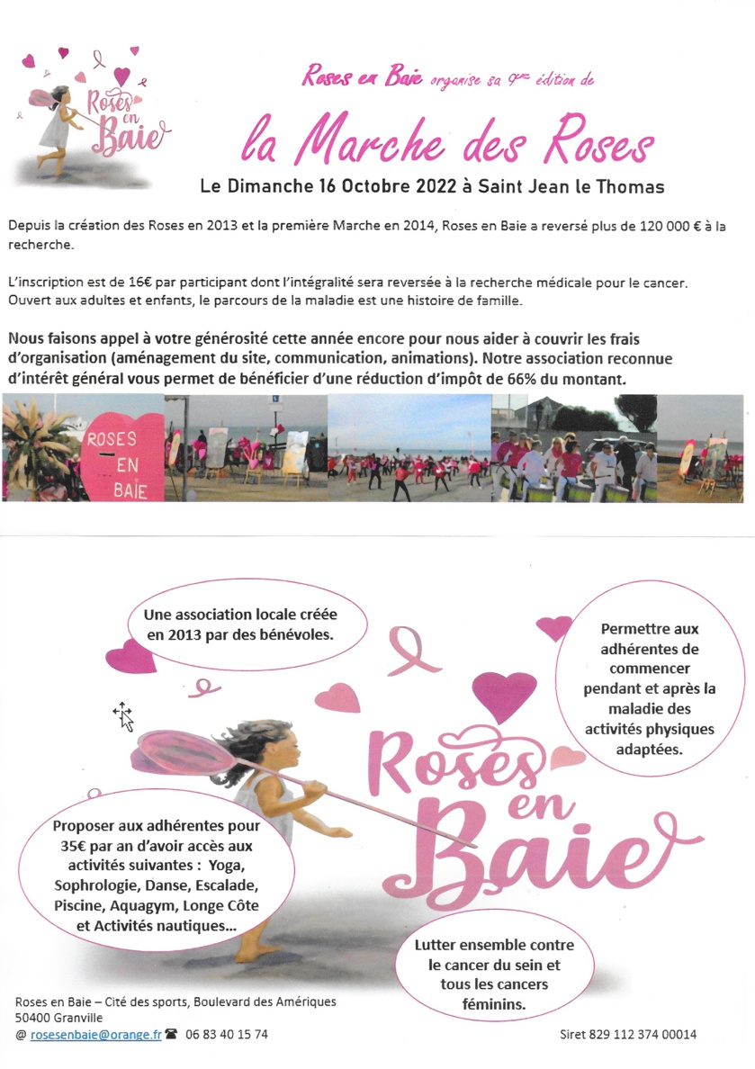 La Marche des Roses à Saint-Jean-le-Thomas
