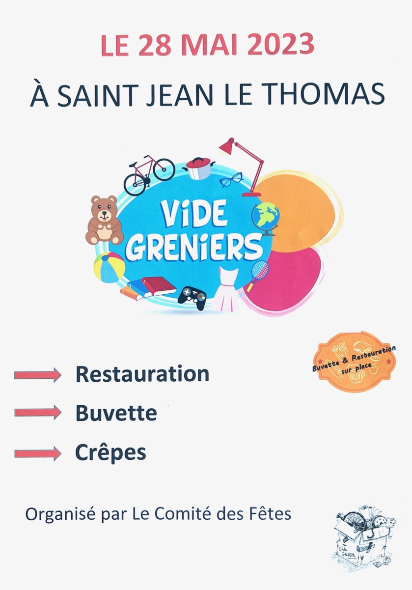 Vide-greniers 2023 à Saint-Jean-le-Thomas Vide-greniers 2023 à Saint-Jean-le-Thomas