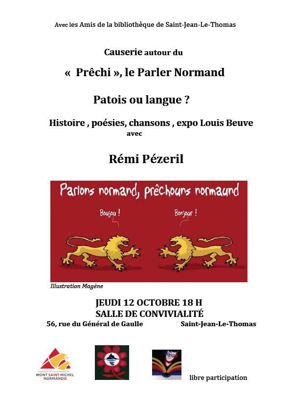 Causerie : "Préchi", le parler normand Causerie : "Préchi", le parler normand
