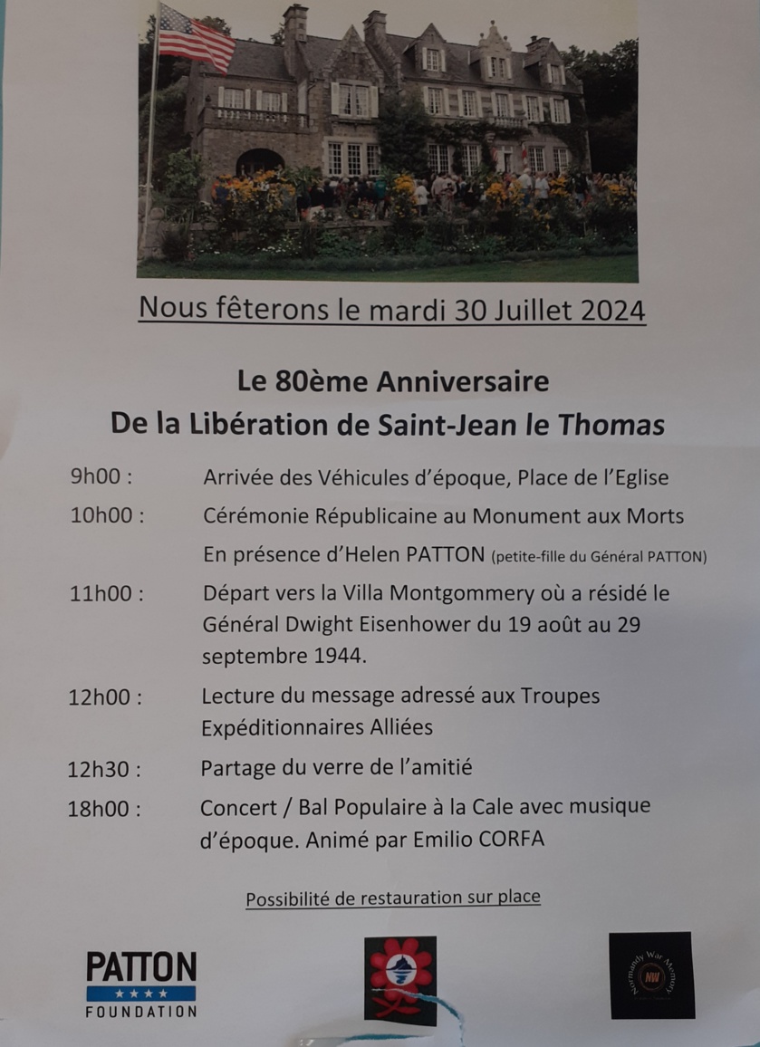 80 ème anniversaire de la libération de Saint-Jean-le-Thomas 80 ème anniversaire de la libération de Saint-Jean-le-Thomas