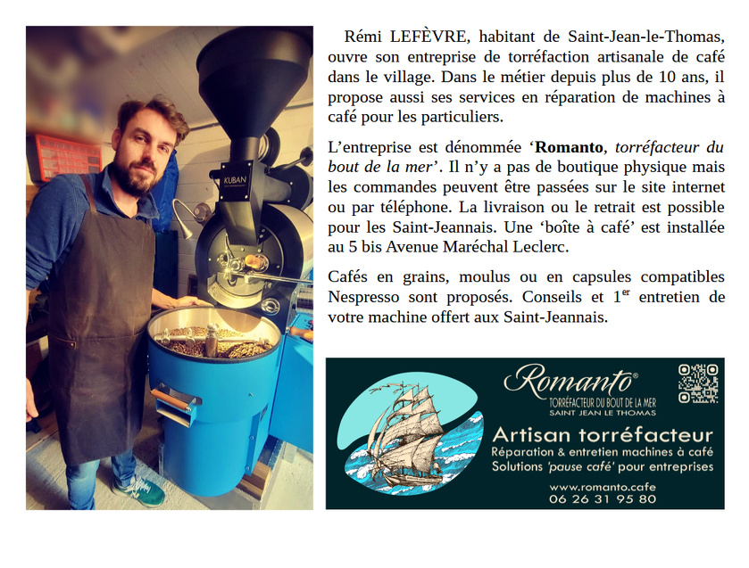 Romanto, torréfacteur du bout de la mer Romanto, torréfacteur du bout de la mer