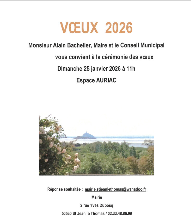 Cérémonie des vœux 2026