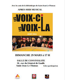Les Voix-ci Les voix-là - Après-midi musical Les Voix-ci Les voix-là - Après-midi musical