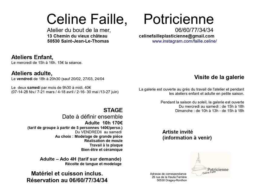 Programmation 2025/2026 - Céline Faille - Potricienne Programmation 2025/2026 - Céline Faille - Potricienne