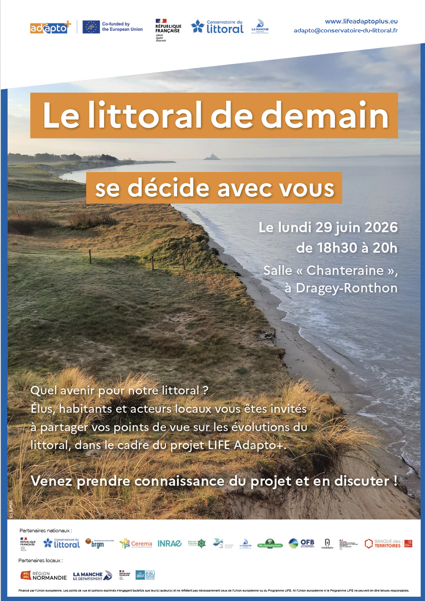 Le littoral de demain se décide avec vous : participez à la réunion publique du projet LIFE Adapto+ Le littoral de demain se décide avec vous : participez à la réunion publique du projet LIFE Adapto+