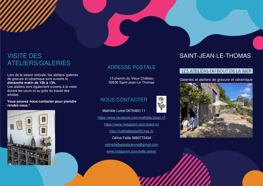 Les Ateliers du Bout de la Mer ouvrent leurs portes cet été