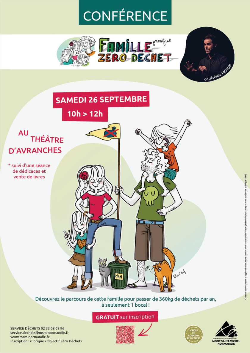 Conférence « Famille (presque) Zéro Déchet » avec Jérémie Pichon Conférence « Famille (presque) Zéro Déchet » avec Jérémie Pichon