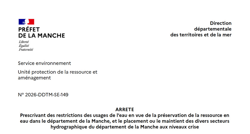 Sécheresse : Saint-Jean-le-Thomas placé en situation de crise Sécheresse : Saint-Jean-le-Thomas placé en situation de crise