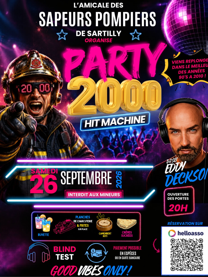 Soirée Années 2000 : l’Amicale des sapeurs-pompiers de Sartilly vous donne rendez-vous ! Soirée Années 2000 : l’Amicale des sapeurs-pompiers de Sartilly vous donne rendez-vous !