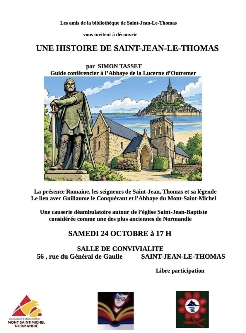 À la découverte de l’histoire de Saint-Jean-le-Thomas avec Simon Tasset À la découverte de l’histoire de Saint-Jean-le-Thomas avec Simon Tasset