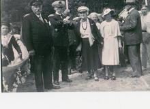 1935 : baptème d'un canot de la station. 1935 : baptème d'un canot de la station.