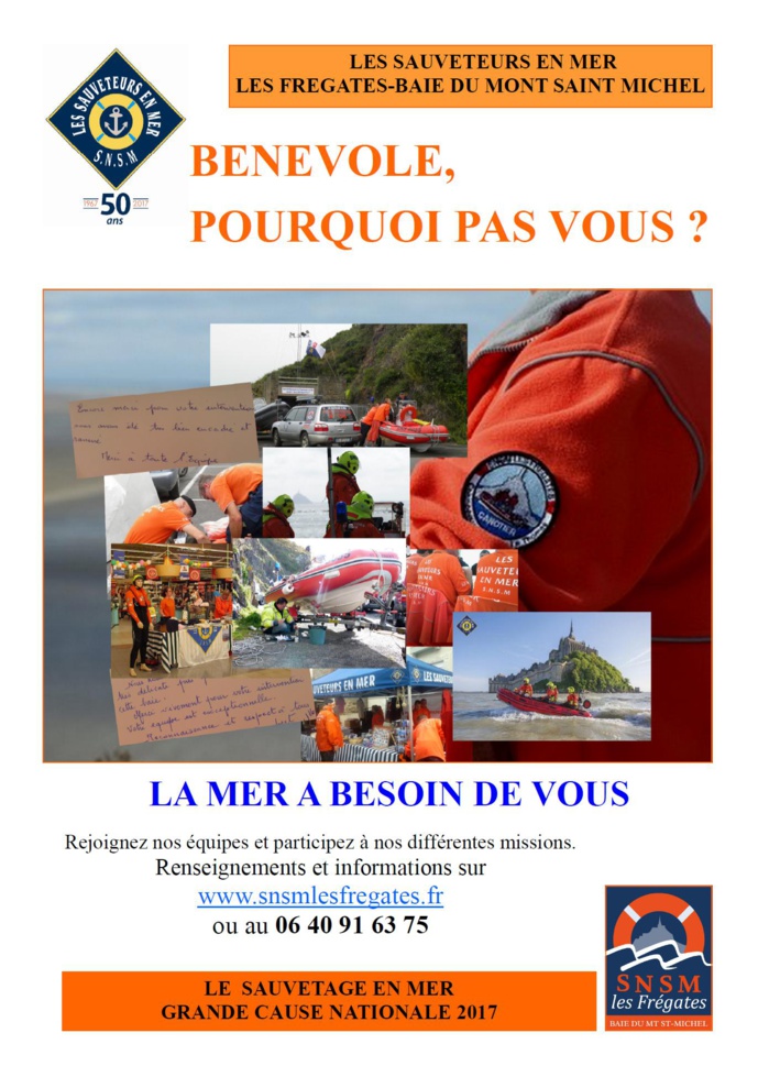 Les Sauveteurs en Mer de la station " Les Frégates-Baie du Mont Saint Michel" Les Sauveteurs en Mer de la station " Les Frégates-Baie du Mont Saint Michel"