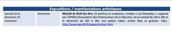 Mont Saint Michel - Normandie - Evénements du 13 au 23 novembre novembre