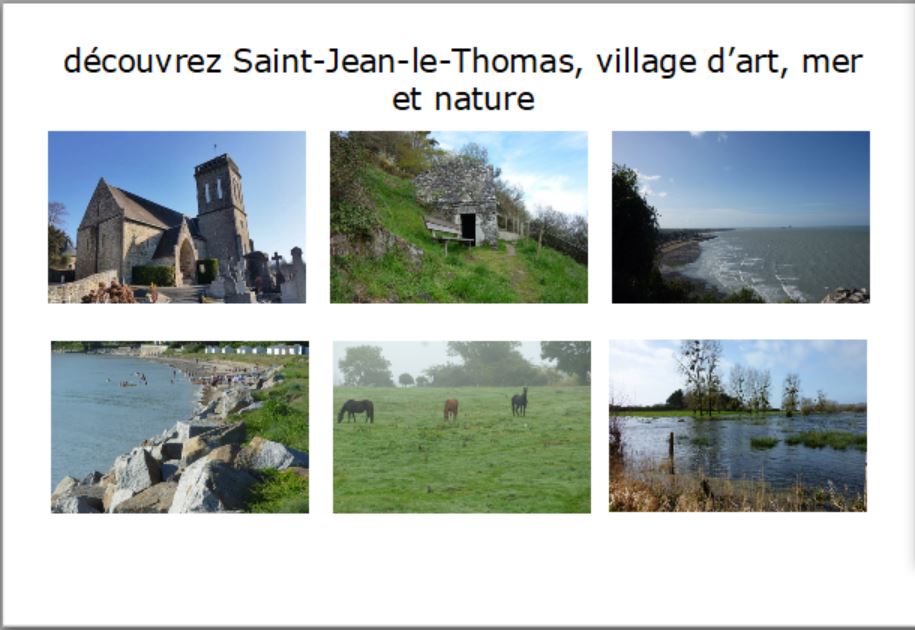 Saint Jean le Thomas "commune touristique" Saint Jean le Thomas "commune touristique"