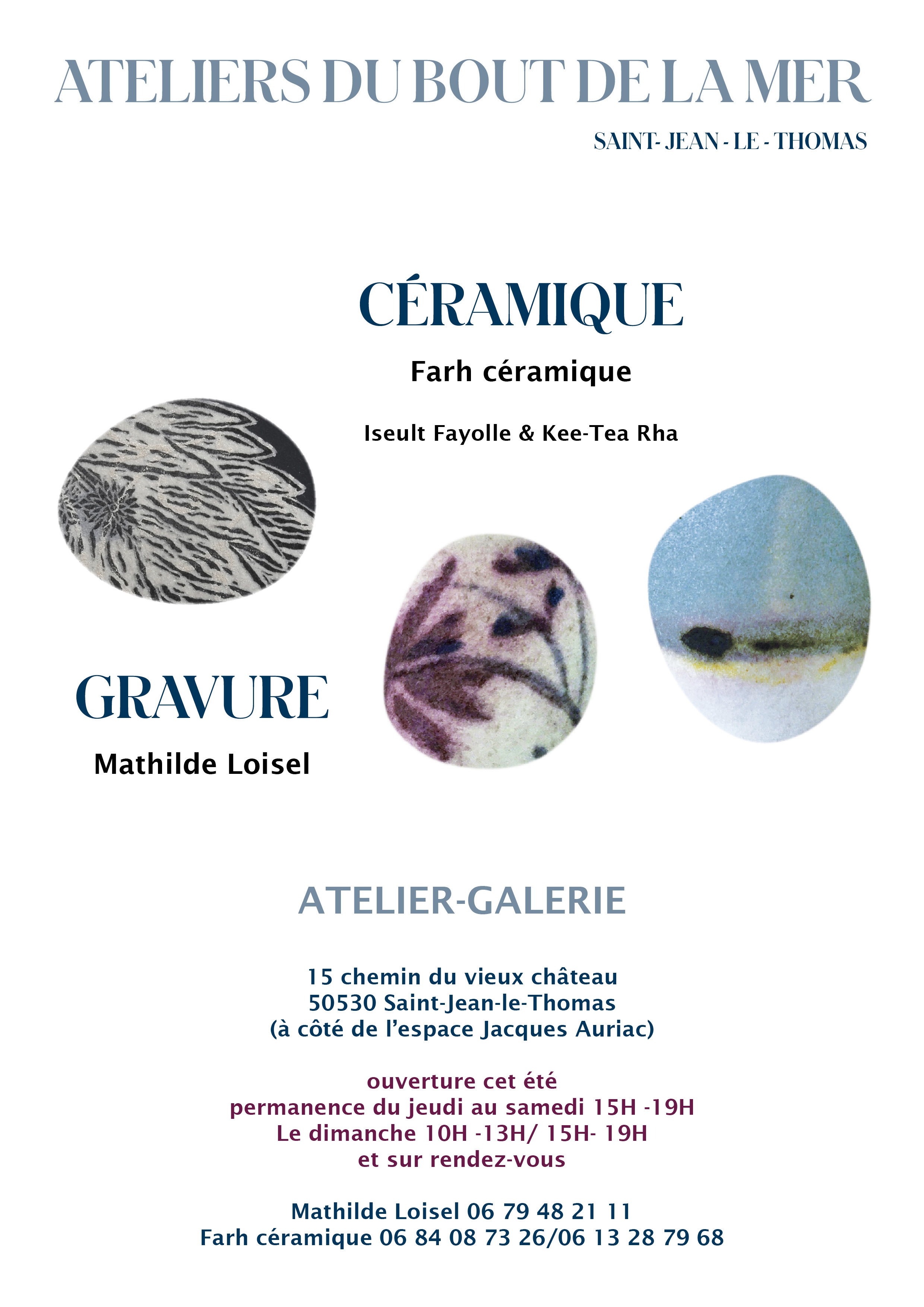 Gravure et céramique à Saint-Jean-le-Thomas