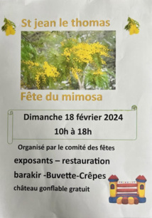 Fête du mimosa 2024 à St Jean le Thomas