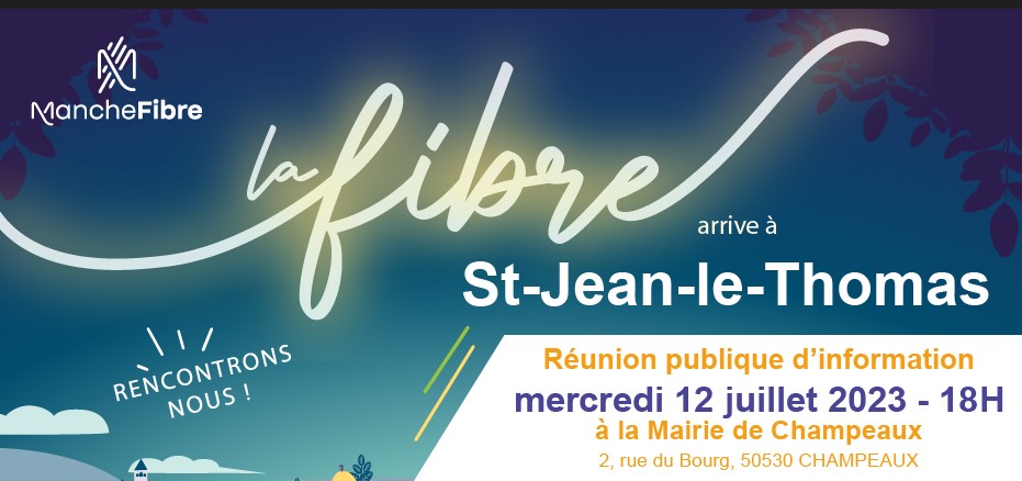 La fibre arrive à Saint-Jean-le-Thomas