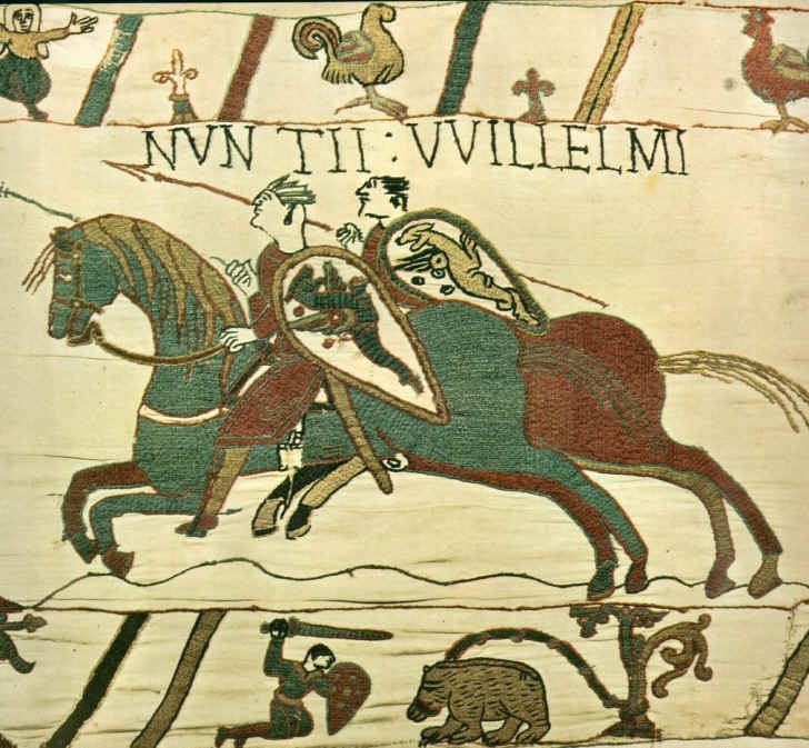 Guillaume le conquérant représenté sur la tapisserie de Bayeux