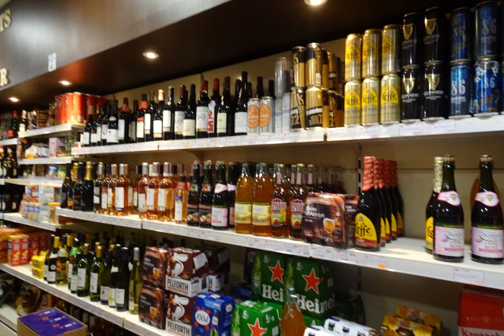 Le rayon des boissons