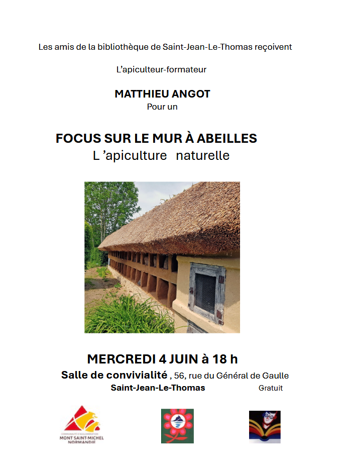 Restauration du mur à abeilles de Tessy Bocage, conférence
