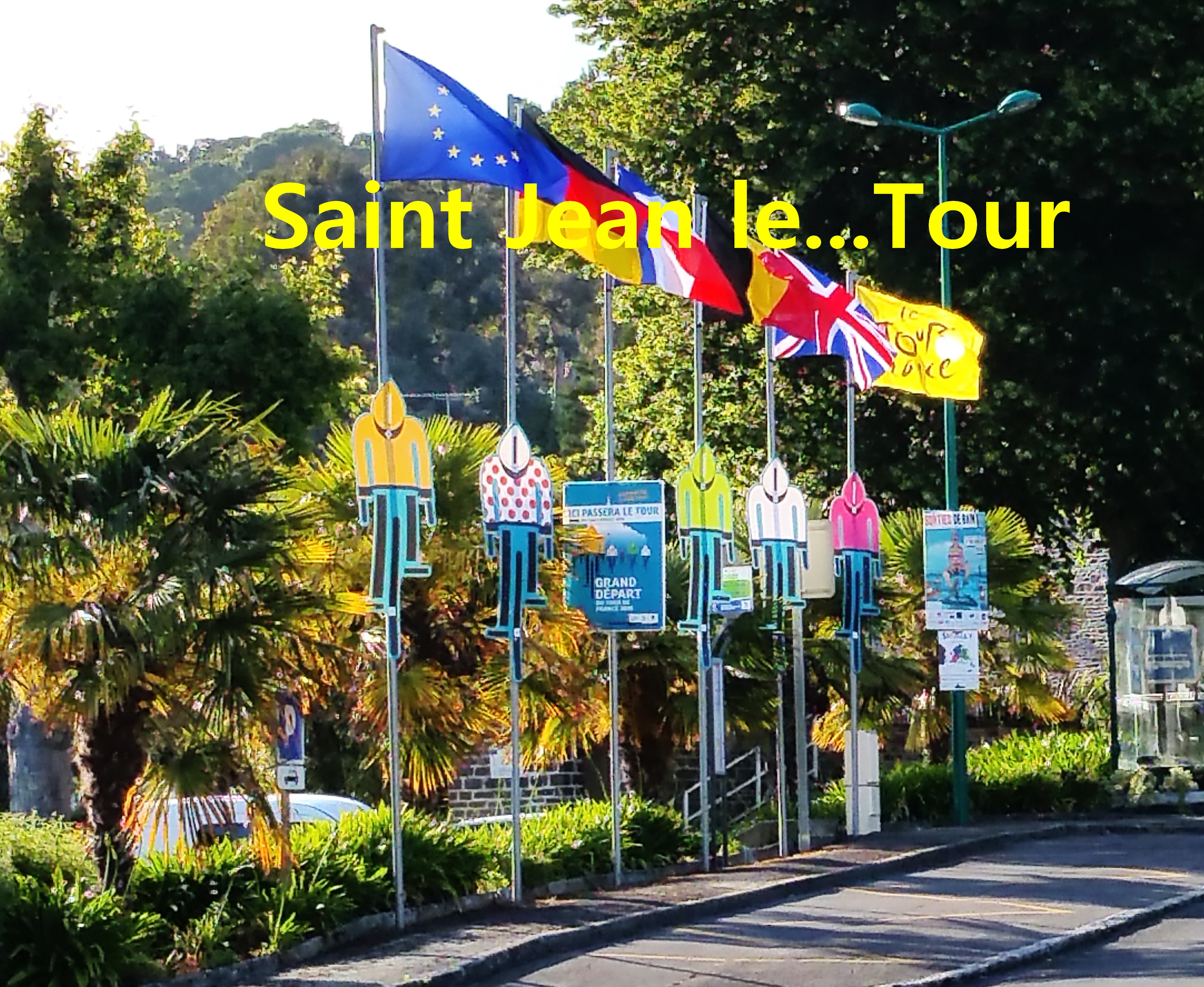 Saint Jean le Thomas sur la route du Tour 2016.
