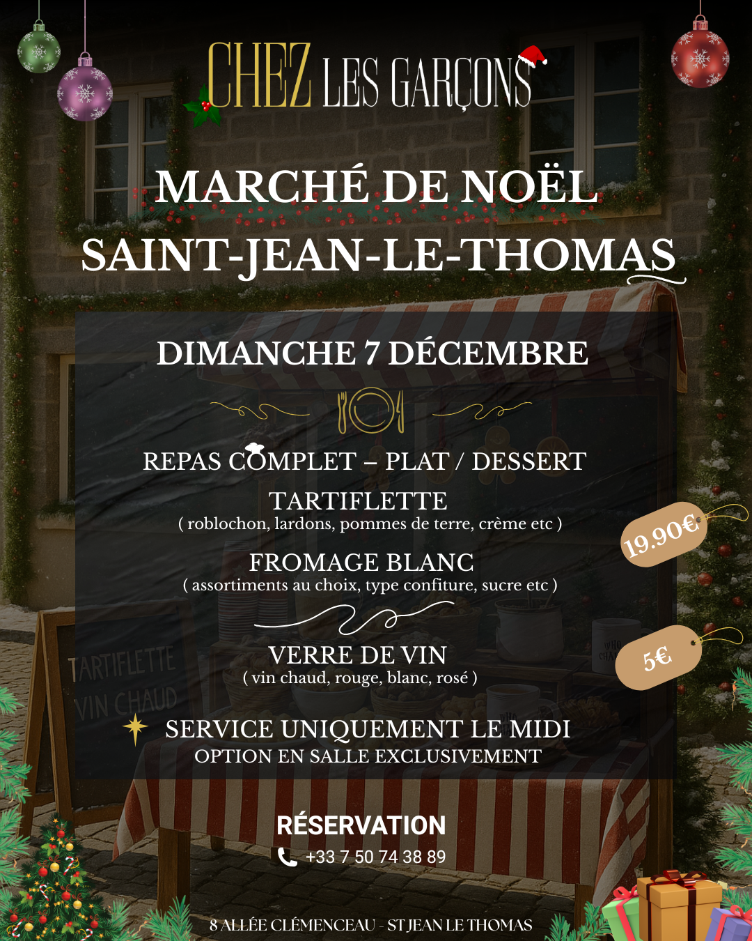 Marché de Noël 2025 à Saint Jean le Thomas