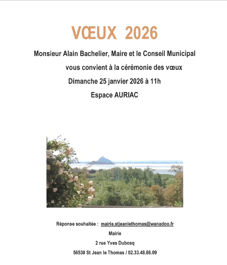 Cérémonie des vœux 2026